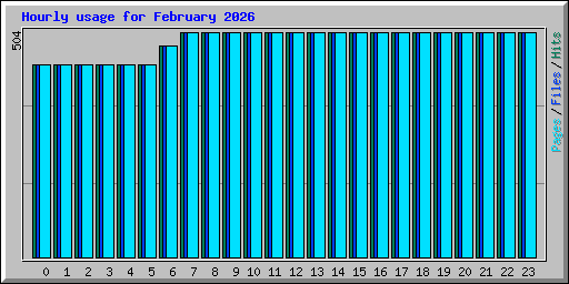 Hourly usage for February 2026