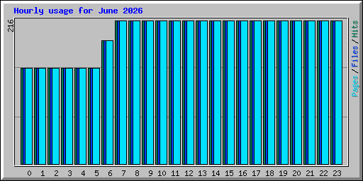 Hourly usage for June 2026